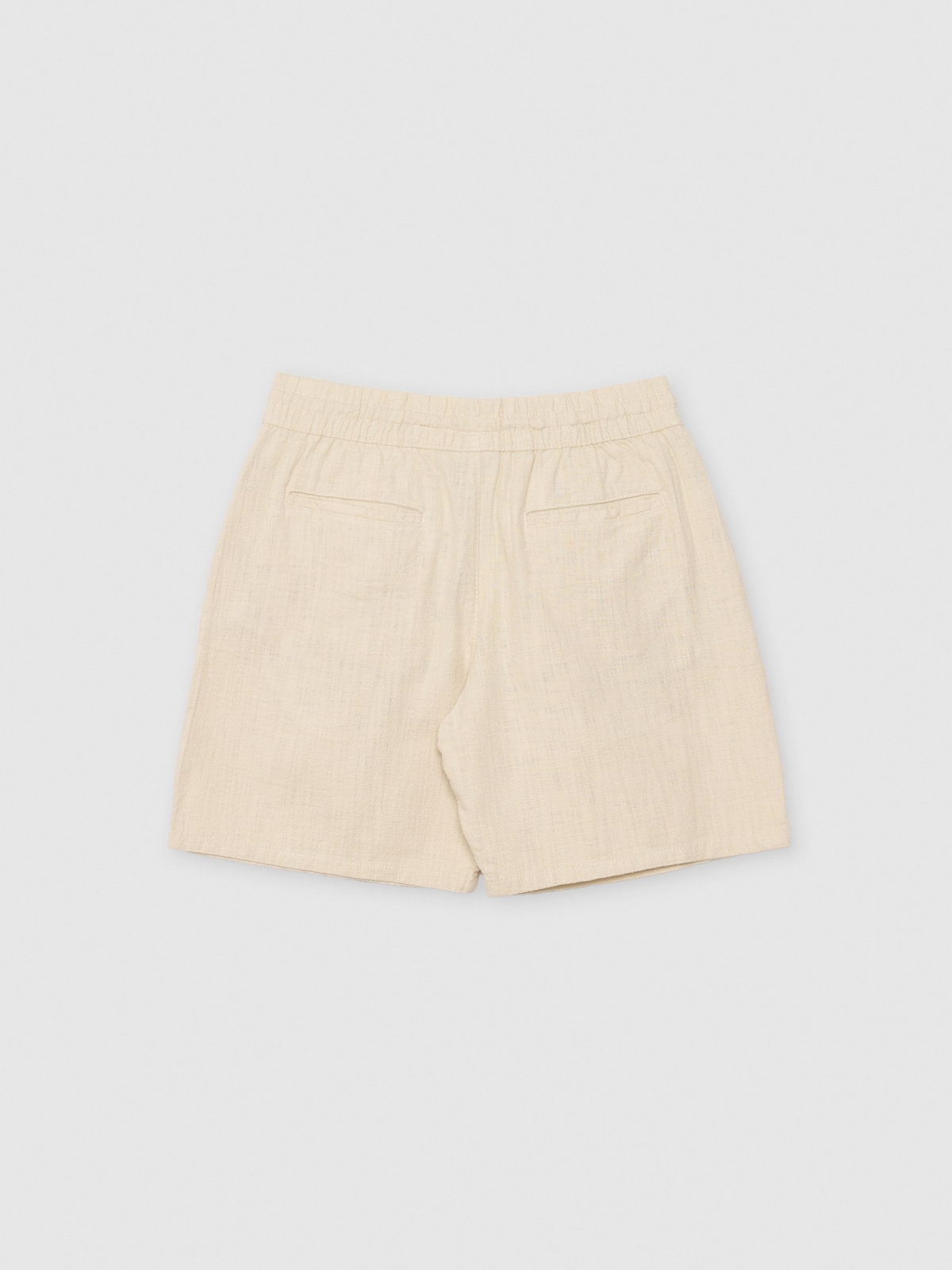 Bermuda jogger lisa beige vista trasera