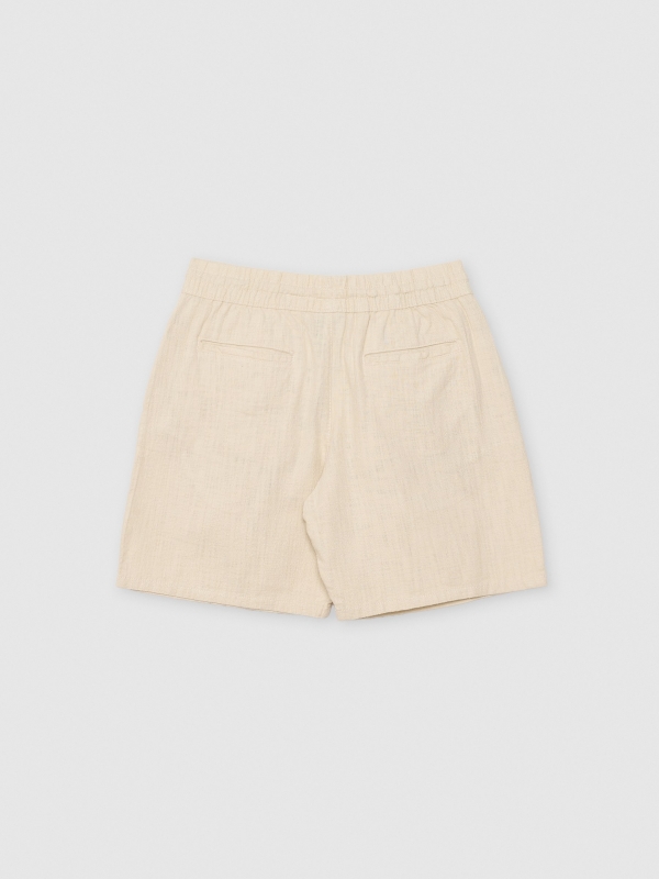 Bermuda jogger lisa beige vista trasera