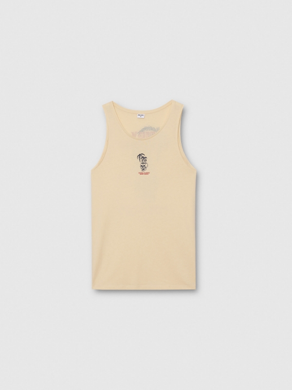  Skull tank top sand front view