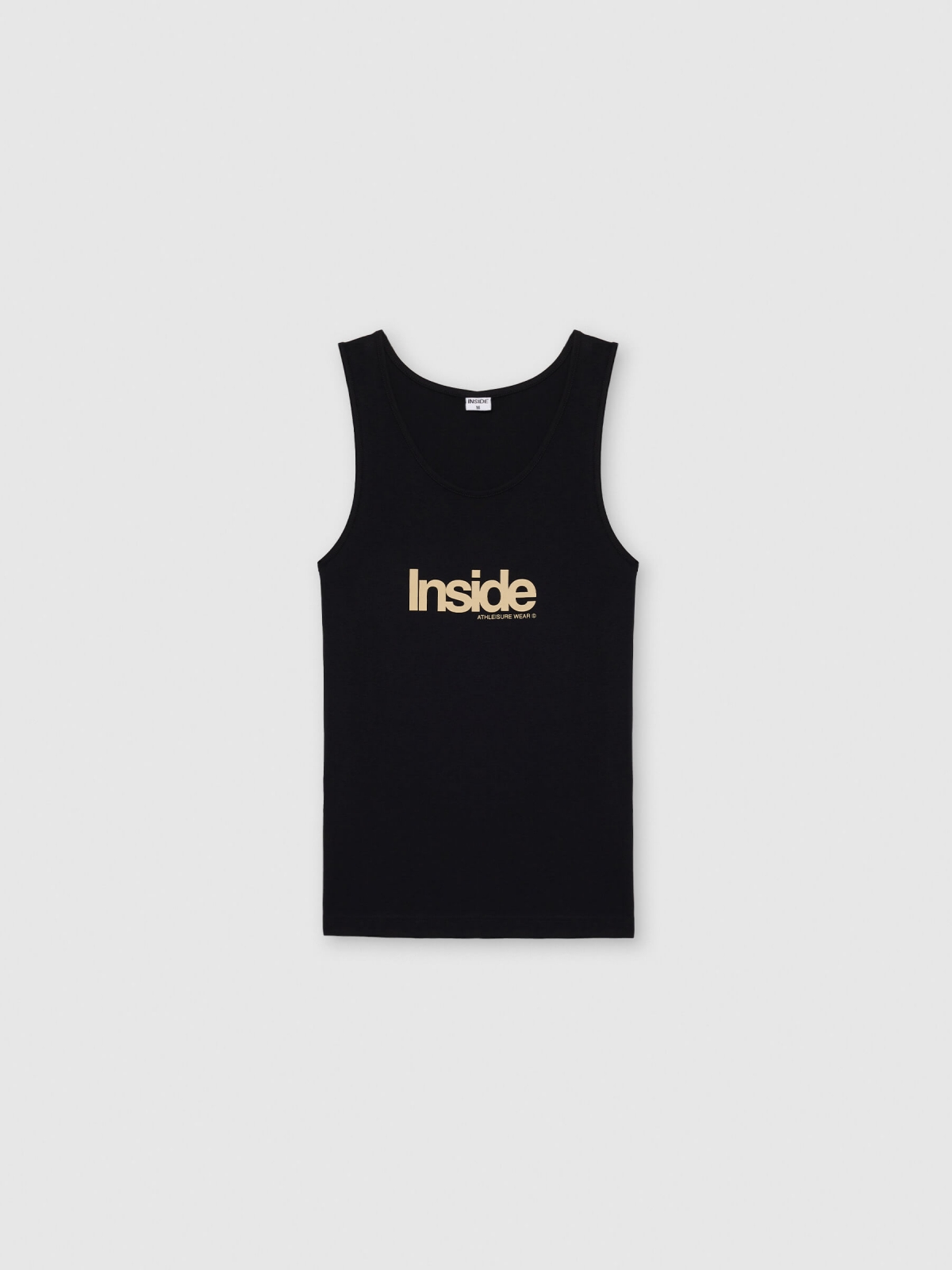  Camiseta de tirantes Inside negro vista frontal