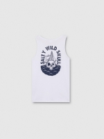 %Pto% Skull print tank top white front view