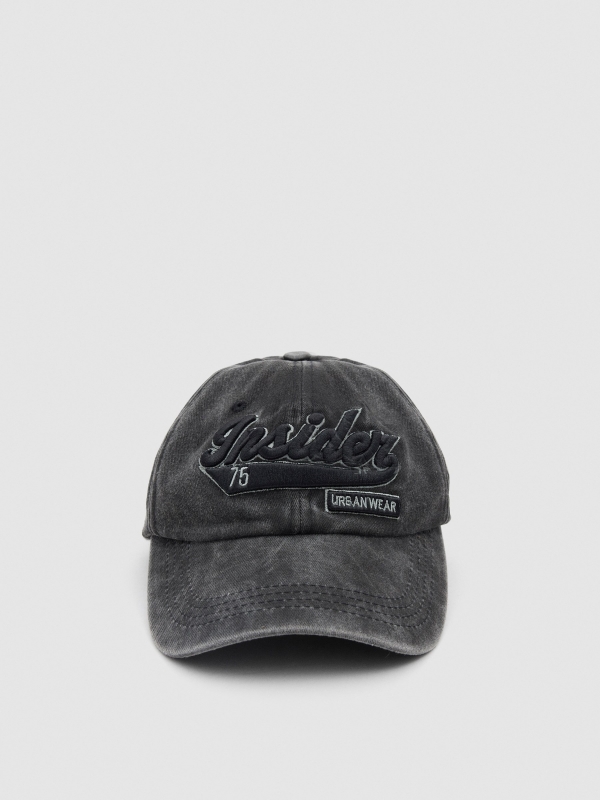 Insider baseball cap black 45º front view