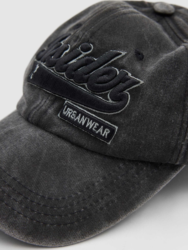 Insider baseball cap black front view