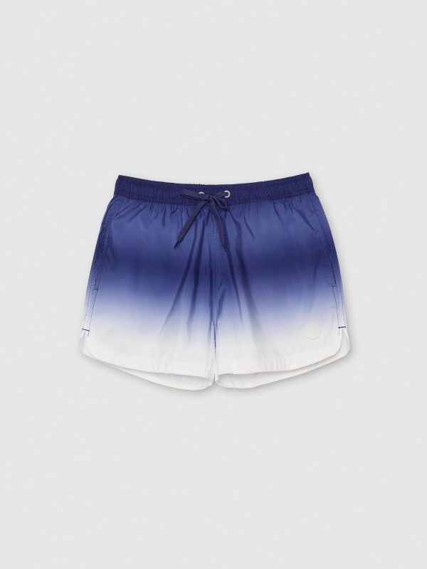  Maiô estampado degradê azul vista frontal