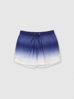 %Pto% Gradient print swimsuit blue front view