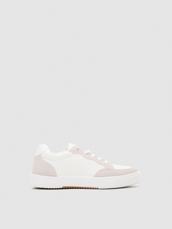 Combined sneakers white