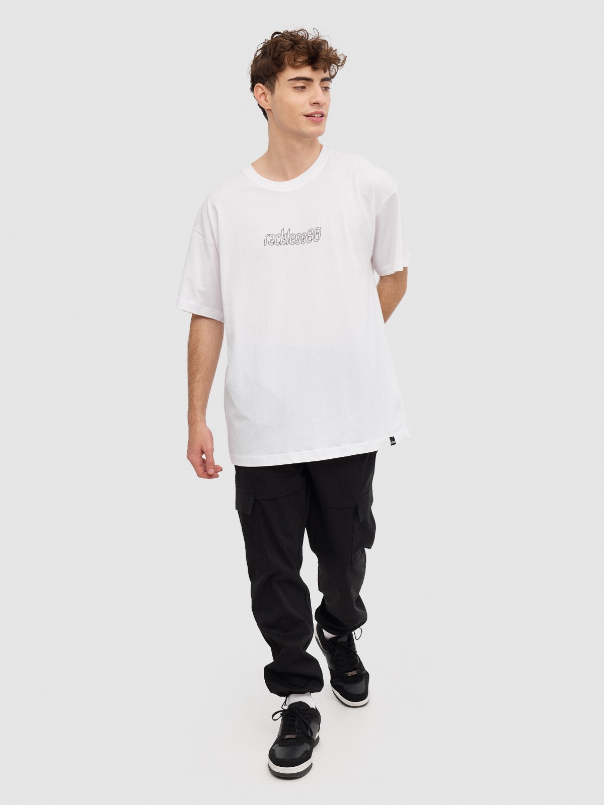 RecklessSG t-shirt white general front view