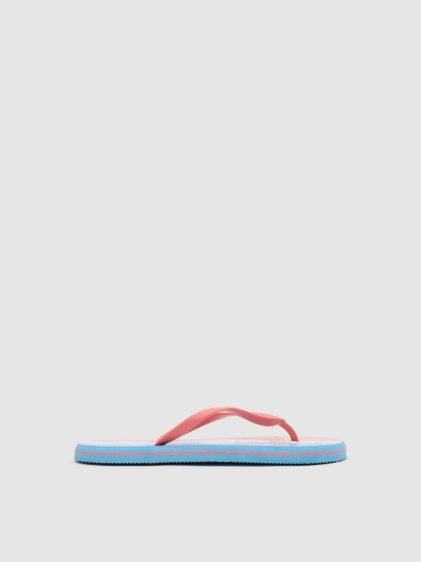 Malibu Flip Flops bubblegum pink lateral view