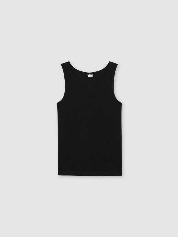  Basic tank top black front view