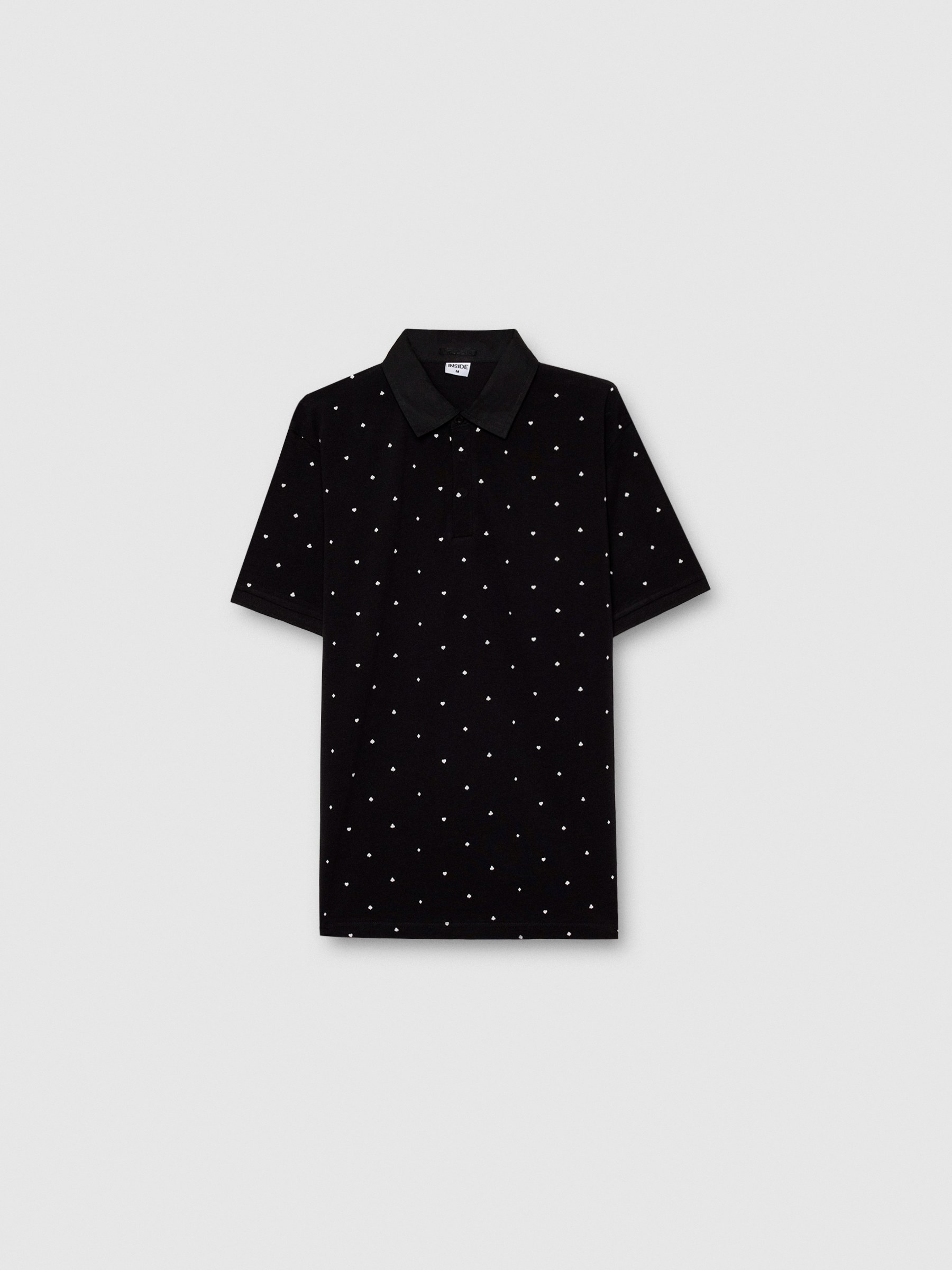  Polo estampado miniprint negro vista frontal