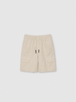 %Pto% Bermuda jogger cargo crudo vista frontal