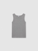%Pto% Basic tank top medium melange front view