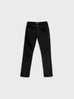 %Pto% Calça regular de cinco bolsos preto vista frontal