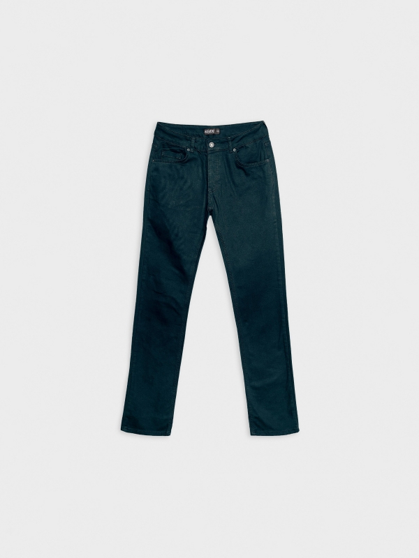  Calça regular de cinco bolsos azul marinho vista frontal