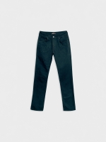 %Pto% Calça regular de cinco bolsos azul marinho vista frontal