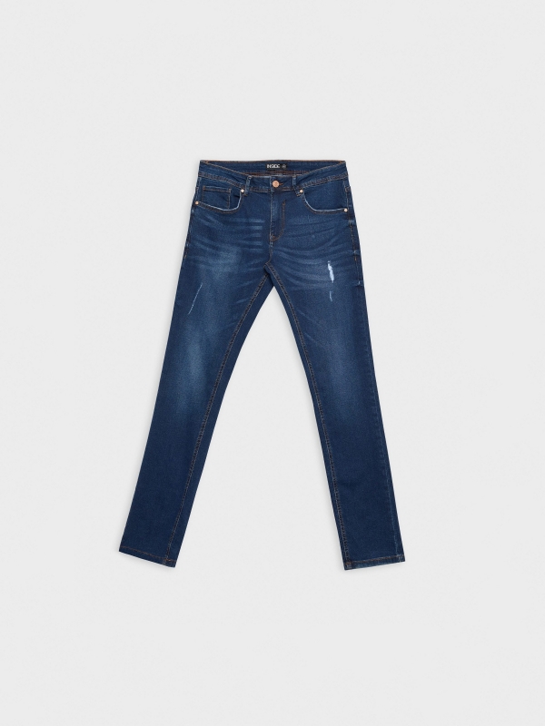  Jeans slim denim oscuro azul vista frontal