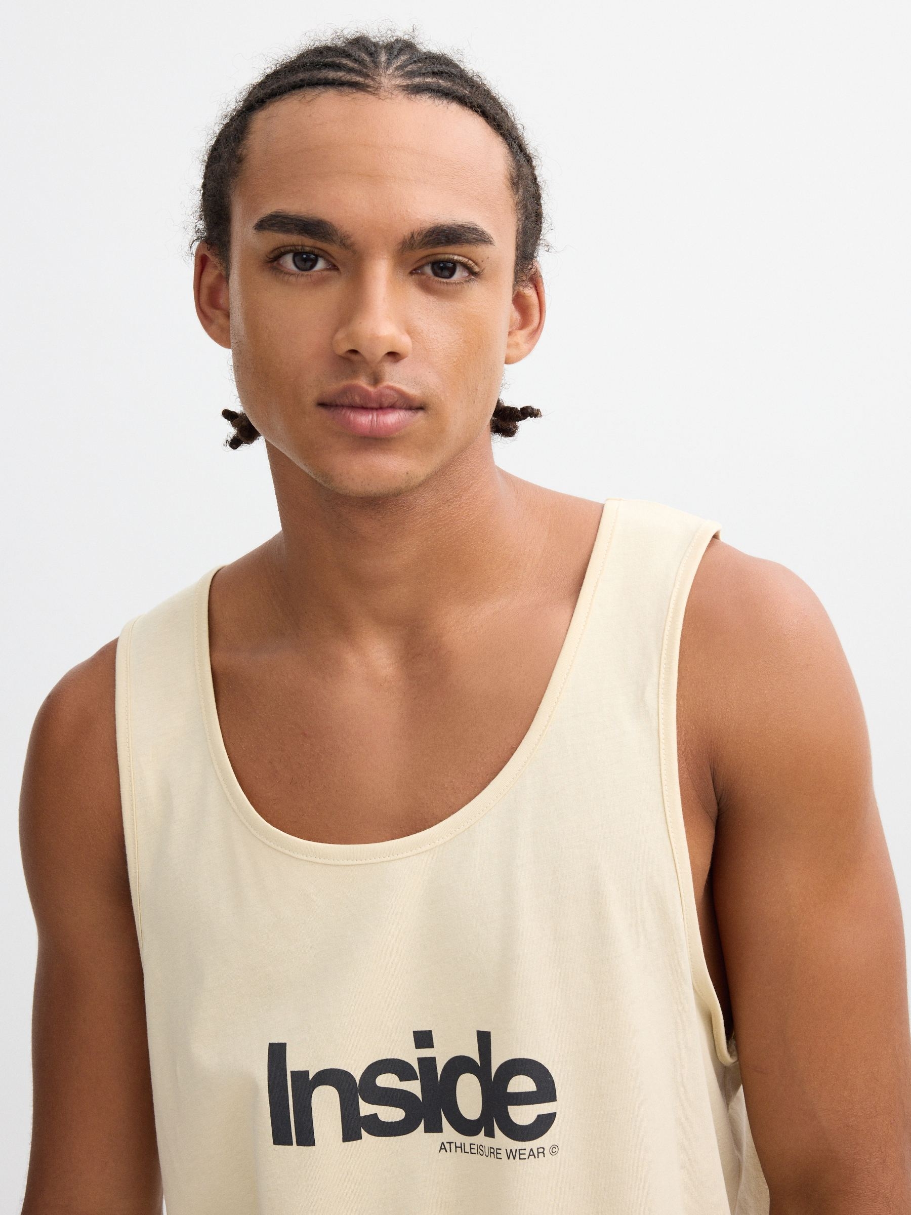 Inside tank top sand middle front view