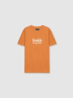 %Pto% Camiseta social clube Inside canela vista frontal