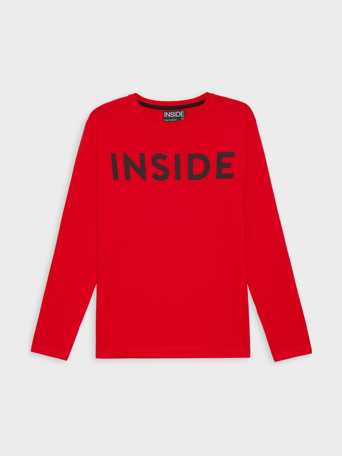  Basic T-shirt with logo deep red