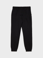 %Pto% Plush joggers black front view