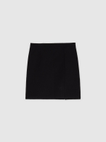 %Pto% Basic skirt with opening black front view
