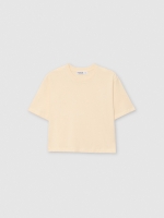 %Pto% Camiseta manga corta crop gris vista frontal