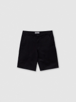 %Pto% Bermuda chino preto vista frontal
