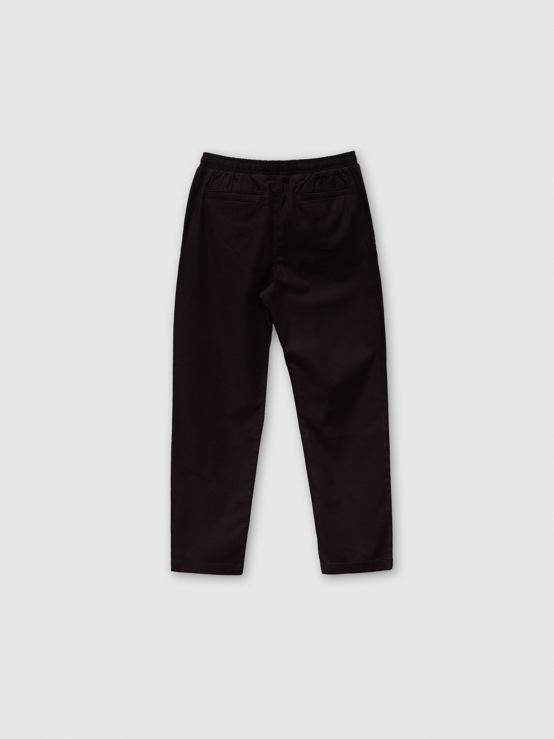 Pantalón lino negro vista general frontal