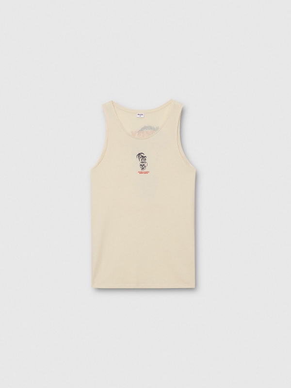  Skull tank top sand front view