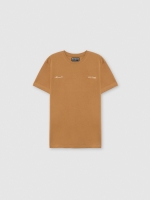 %Pto% Camiseta estampada Mônaco marrom claro vista frontal