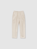 %Pto% Linen pants beige front view
