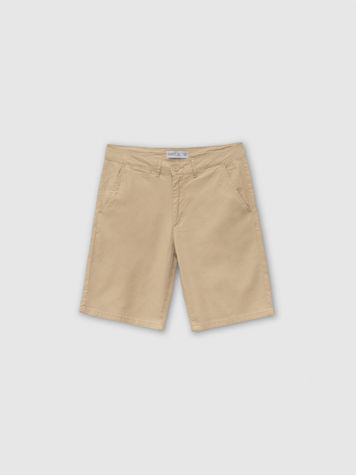  Bermuda chino bege vista frontal