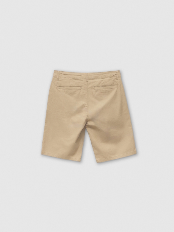 Bermuda chino beige vista trasera