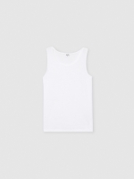 %Pto% Camiseta de tirantes básica blanco vista frontal