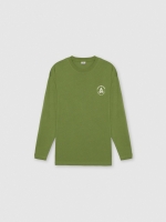 %Pto% Camiseta manga larga estampado nature verde vista frontal