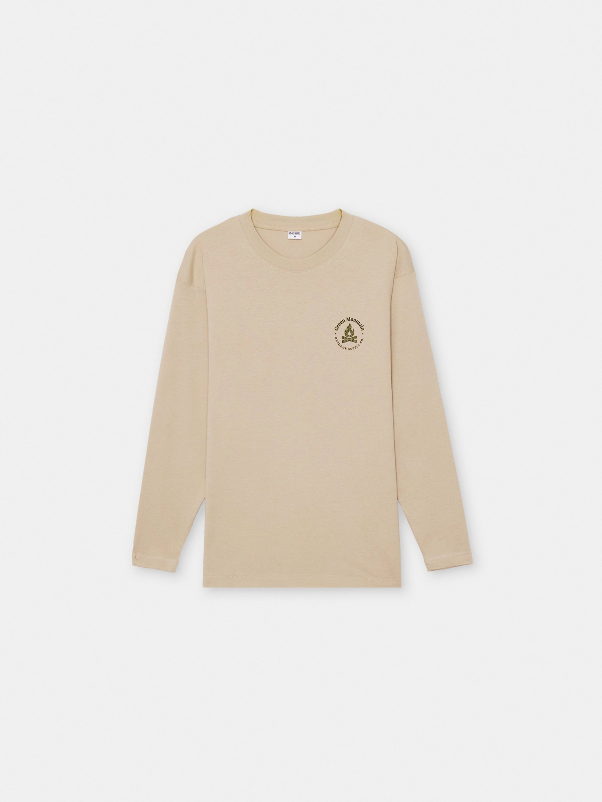  Long sleeve t-shirt nature print raw front view