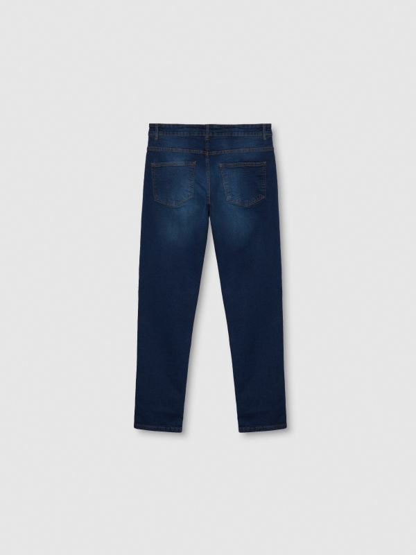 Jeans regular azul vista trasera