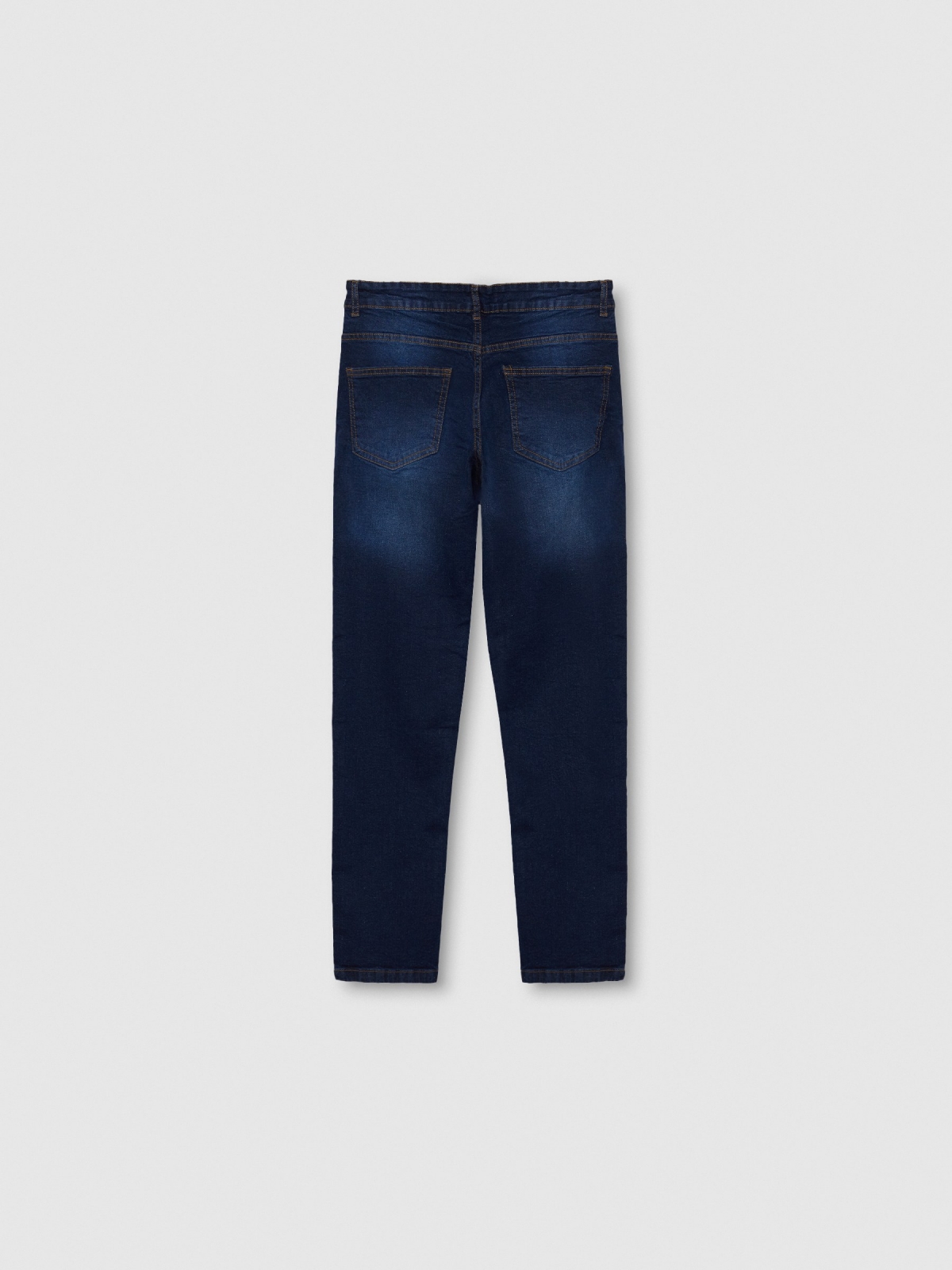 Jeans regular azul vista trasera