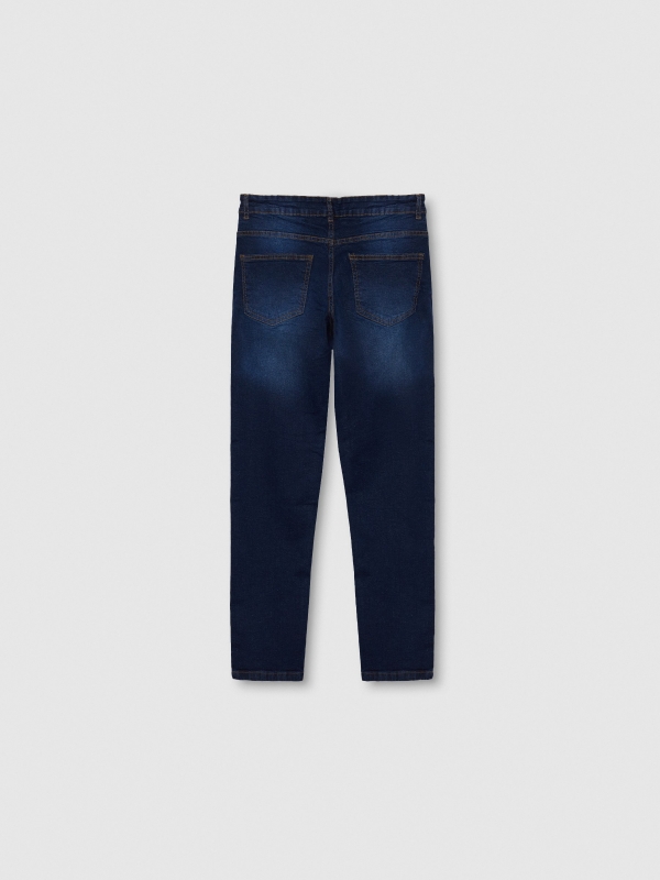 Jeans regular azul vista trasera
