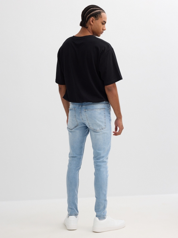 Jeans skinny azul claro azul vista media frontal