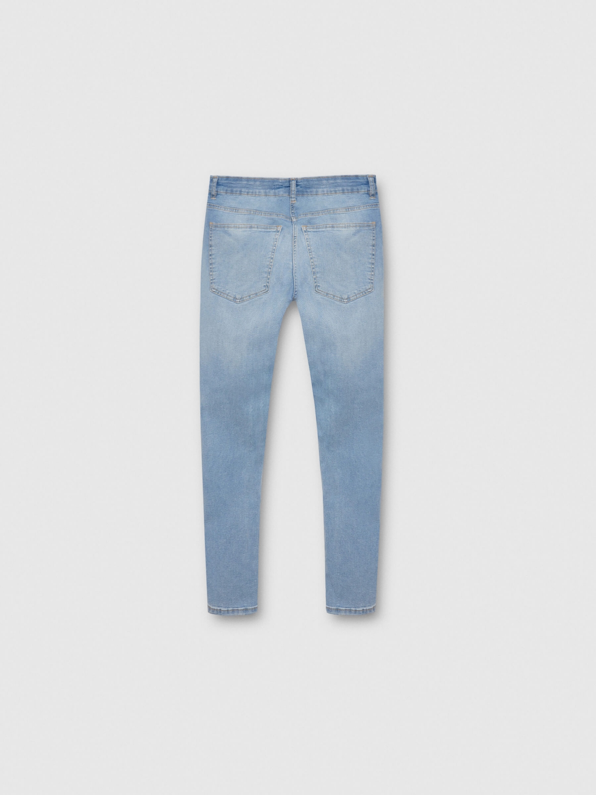 Jeans skinny azul claro azul vista trasera