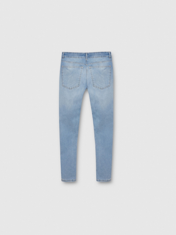 Jeans skinny azul claro azul vista trasera