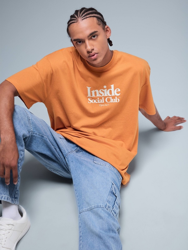  Camiseta social club Inside canela