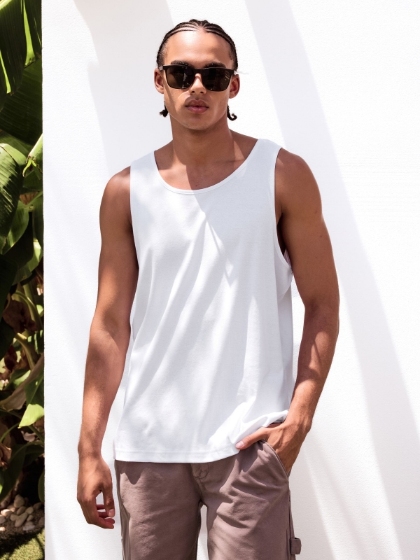  Basic tank top white