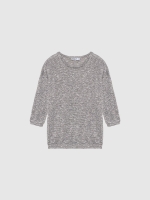 %Pto% Camiseta jaspeado en colores gris melange