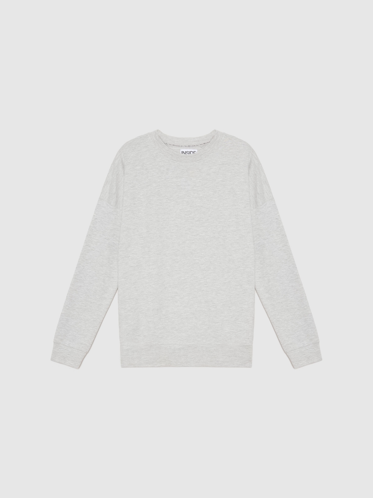 %Pto% Basic sweatshirt grey front view