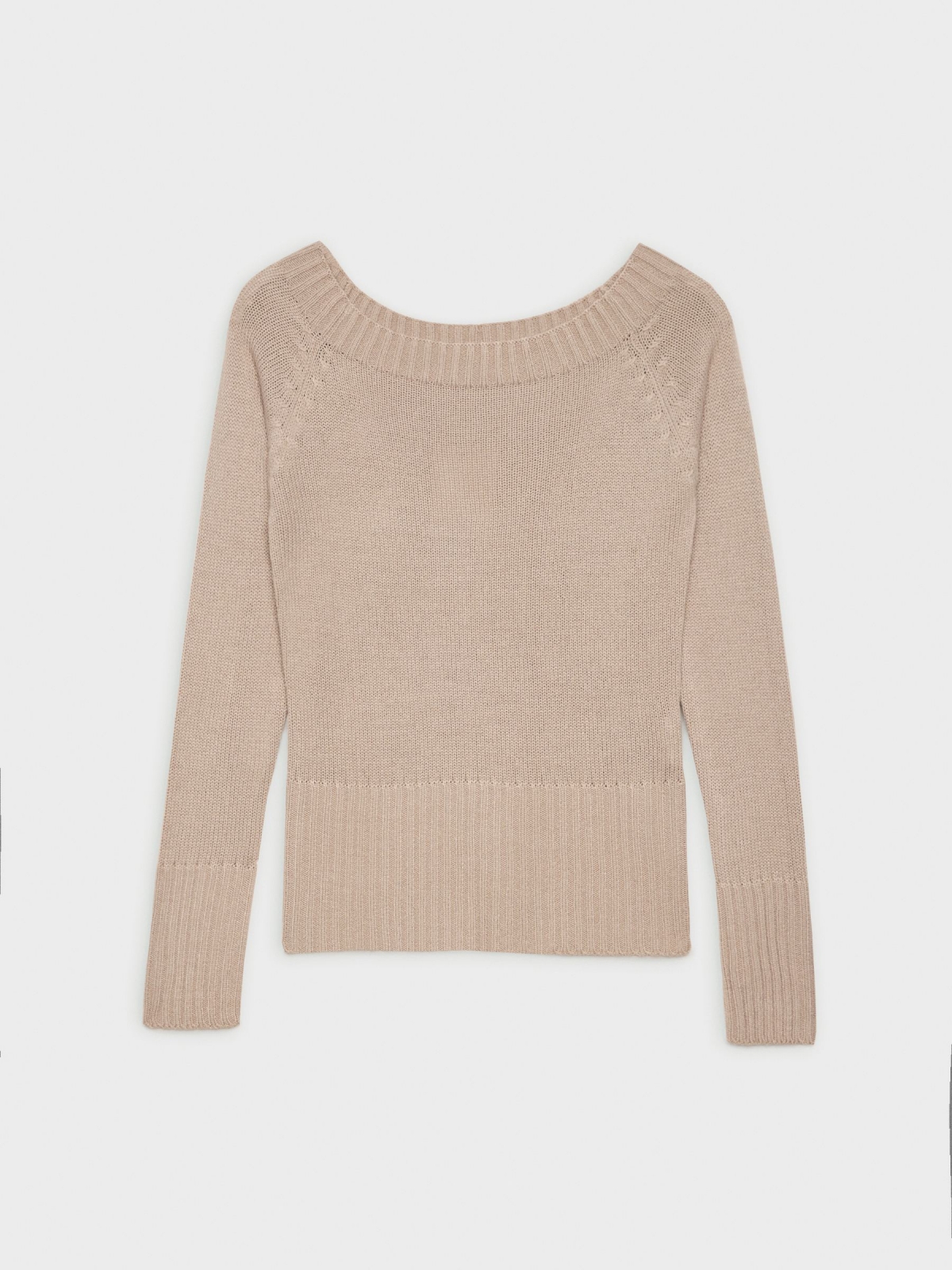 %Pto% Marbled boat sweater beige