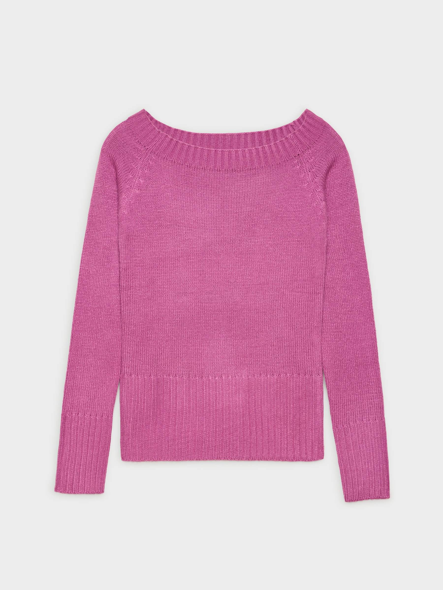Marbled boat sweater purple middle front view