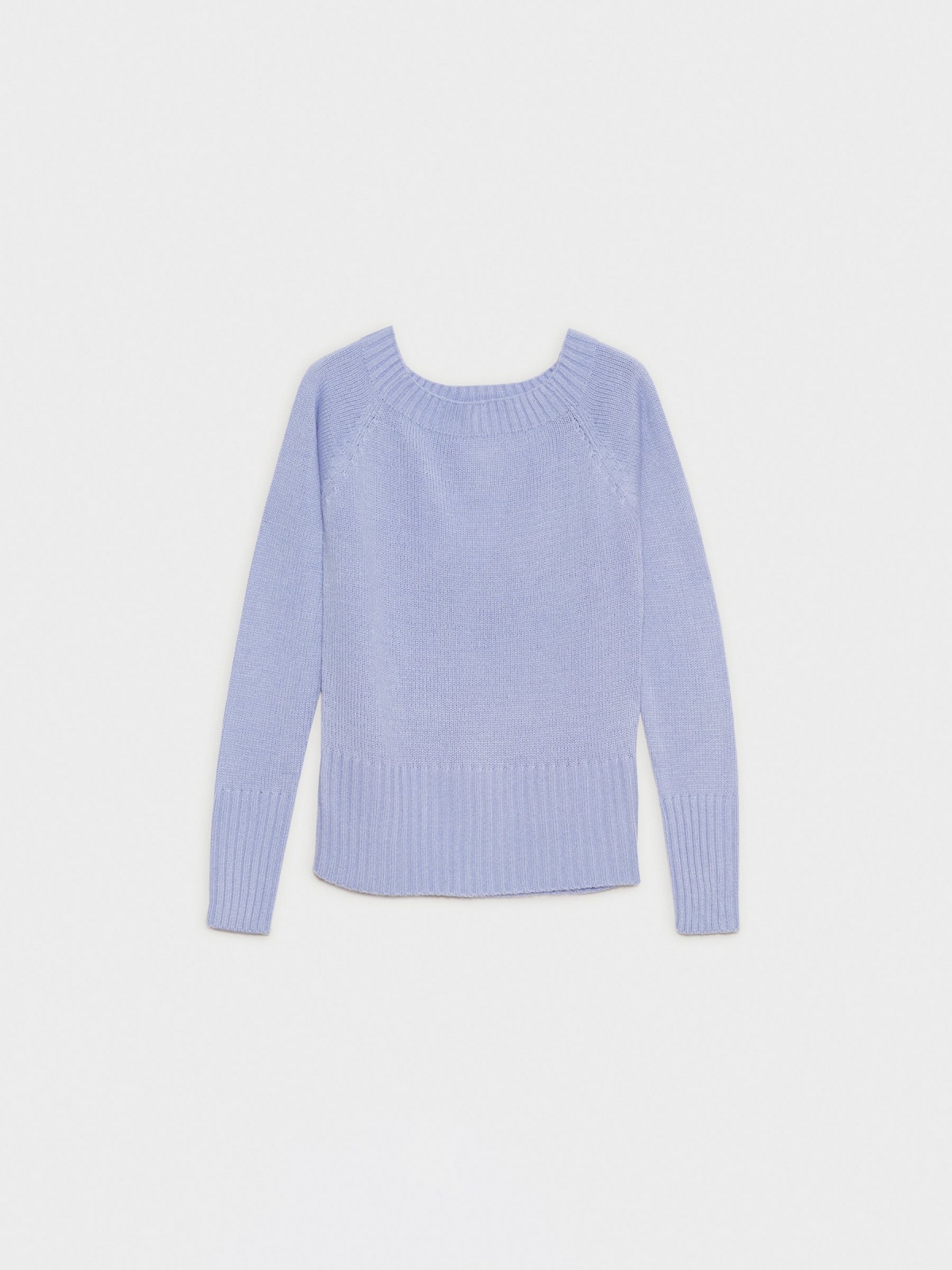 %Pto% Marbled boat sweater mauve front view
