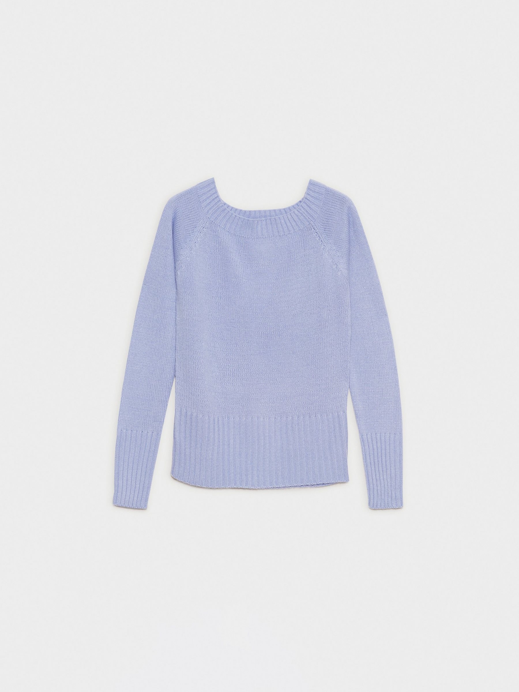 Marbled boat sweater mauve middle front view